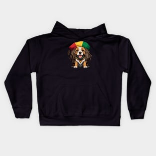 Rasta Wisdom Pup Kids Hoodie